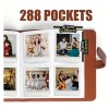Фотоальбом Retro style for Fuji Instax SQ / 288 slots/ Black